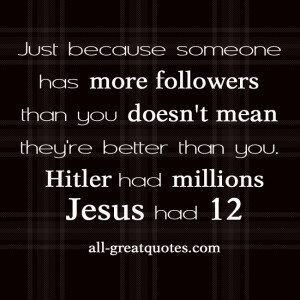 Just because someone has more followers than you doesn't mean they're ...