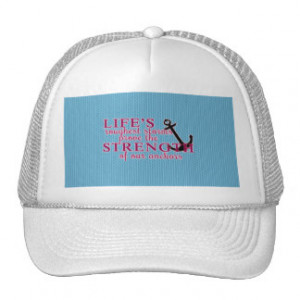 Anchor Strength Quote Trucker Hat