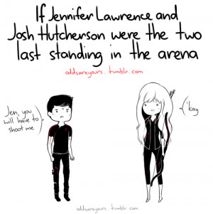 gif drawing cute comic The Hunger Games THG jennifer lawrence Josh ...