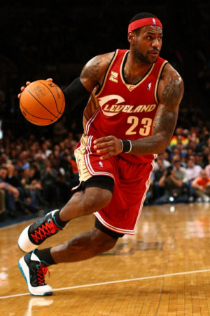 ... lebron james lebron james 23 of the cleveland cavaliers drives to
