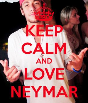 keep calm and love messi and neymar