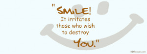 Smile quotes facebook cover photo is specially designed for facebook ...