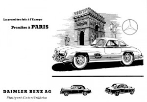 Mercedes-Benz 300 SL (W 198 I, 1954 - 1957). Advertisement, 1954 ...