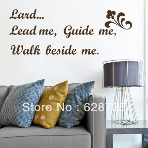 -hot-selling-lord-lead-me-guide-me-Vinyl-wall-stickers-sayings-home ...