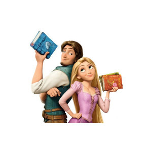Tangled + Books = too fun!