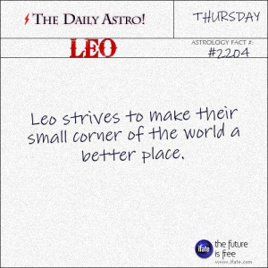 Daily Leo Astrology Fact: