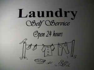 Laundry Room Vinyl Decal by Hartwells on Etsy, $9.50