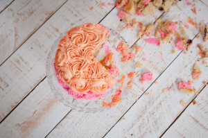 Smashed Cake Cake smashing + first birthday