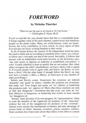 The actual quote seems to come from the blurb on the back of the book ...