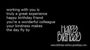 happy birthday greetings colleague -