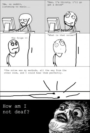 humor rage comics funny comic cartoon ear buds headphones