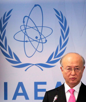 International Atomic Energy Agency (IAEA) Yukiya Amano attends a board ...