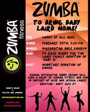 Zumba Fundraising Night – YOU’RE INVITED!