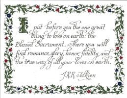 Tolkien Quote - Blessed Sacrament by A-Beck