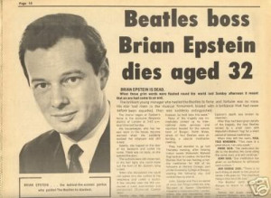 40 Years Ago Today in Brian Epstein History ~ Memorial Service