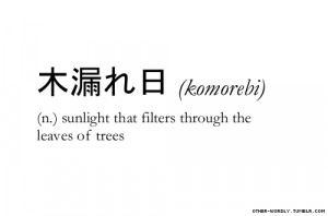 light japanese words trees sun forest k definitions Sunlight noun ...