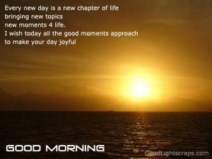 Everyday is a new chapter of life -live it enjoy it