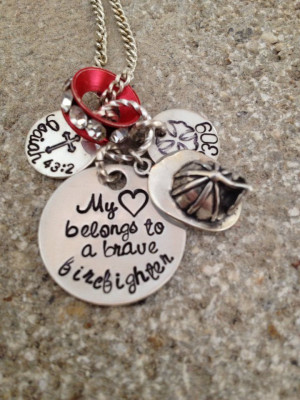 ... My Heart, Firefighters Stuff, Bible Verses, Wife Necklaces, Cop Wife