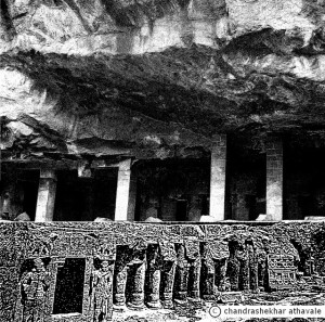 Taking leave of the Yakshas', I walk across to the next cave, numbered ...