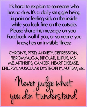 Never judge what you don't understand