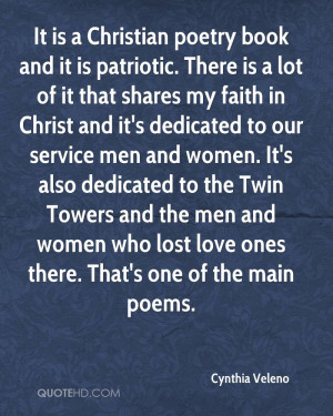 It is a Christian poetry book and it is patriotic. There is a lot of ...