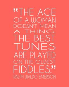 art print for mom and grandma. Emerson quote on growing old, aging ...