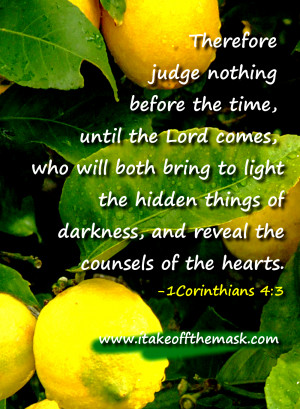 Bible Verses on Judging Others