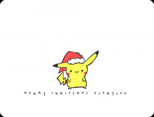 Christmas pikachu pokemon cute santa kawaii santa claus cuteness ...