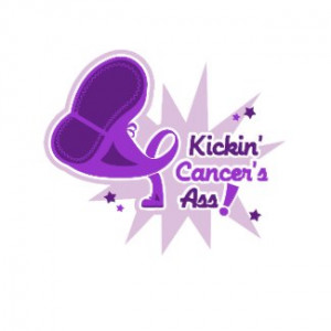 Kickin Cancer’s Ass Pancreatic Cancer by GiftsForAwareness.Com