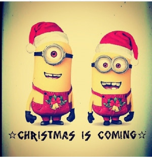 christmas, coming, cute, is, menschen, minions, süß, yellow, endlich ...