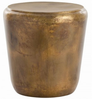 Santiago Iron Side Table - Burnt Brass