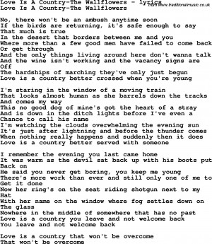 Country Love Song Lyrics Love song lyrics for: love is
