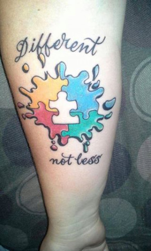 Autism tattoo, love this one.