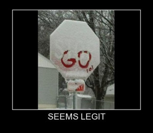 Funny Joke Seems Legit Stop Sign Picture Image Photo