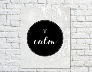 ... Print Inspirational Quote Black White Wall by paperchat, $26.00