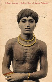 ... the characteristic tattoos of some indigenous Filipino cultures