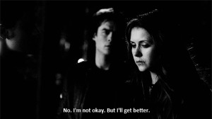 elena gilbert damon salvatore depressed sad true broken live tv show ...