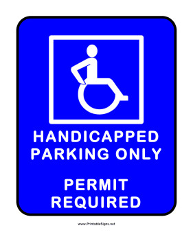 handicapped parking with permit sign this parking sign includes the ...
