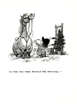 1962 Thelwell Jumping Print