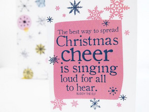 Card Christmas Quote Xmas Buddy The Elf by SamOsborneStore on Etsy, 2 ...