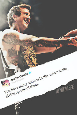 life quotes inspiration austin carlile of mice and men idol It gets ...