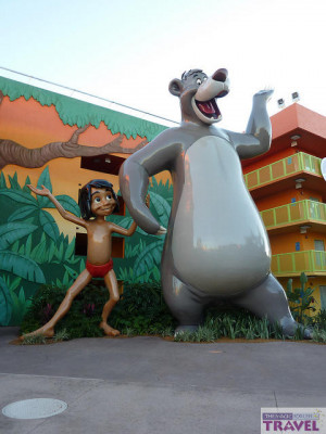 Mowgli and Baloo Icons at Disney's Pop Century Resort