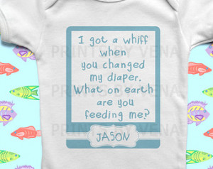 Baby Quotes ~ Baby Names ~ Funny Baby Clothes Bodysuit #1052