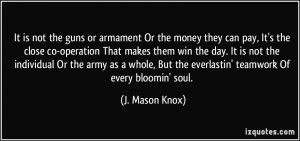 It is not the guns or armament Or the money they can pay, It's the ...
