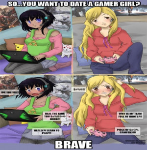 Girl dating gamer Dating for