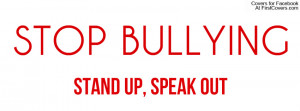 Stop Bullying Profile Facebook Covers