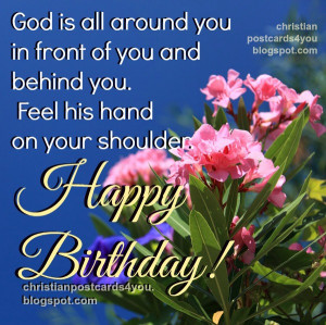 Christian quotes birthday free card