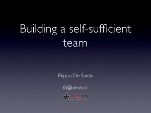 Building a-self-sufficient-team