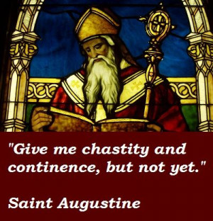 Saint Augustine's admission of fault from his youth, as related in his ...