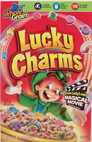 Lucky Charms Cereal Box